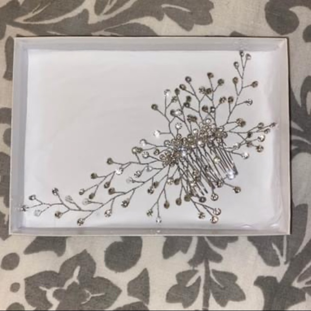 Crystal and Pearl Bridal Hair Comb
